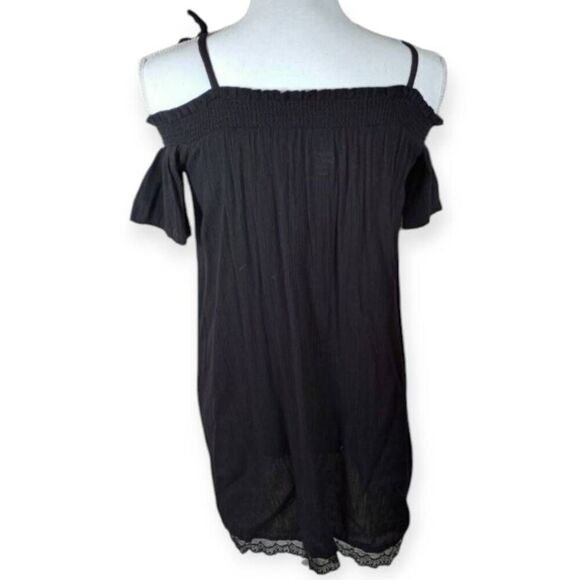 HARPER CANYON BLACK COLD SHOULDER DRESS SZ.YM 8-10 EUC. - Picture 5 of 7